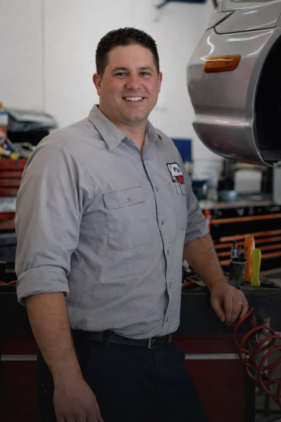 An Aussie tradie in his workshop, ready to take the next job